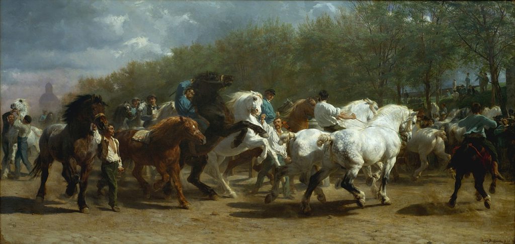 Le Marché aux chevaux, Rosa Bonheur, 1852-1855