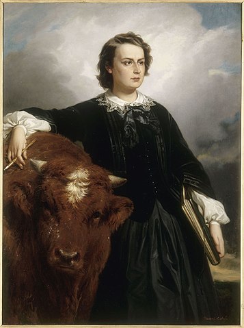 Portrait de Rosa Bonheur par Edouard Louis Dubufe vers 1857. Wikimedia Commons